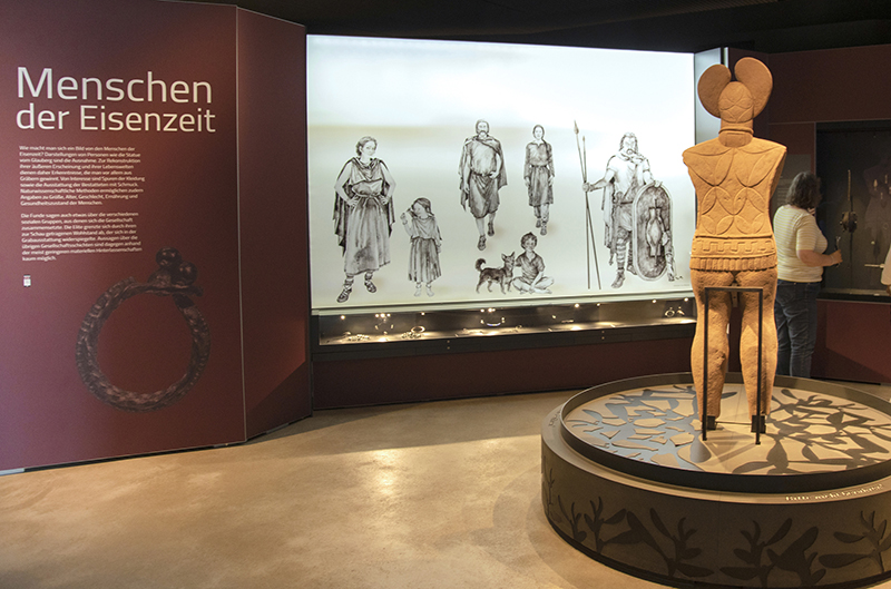 Illustration eines keltischen Mädchens, Keltenland Hessen