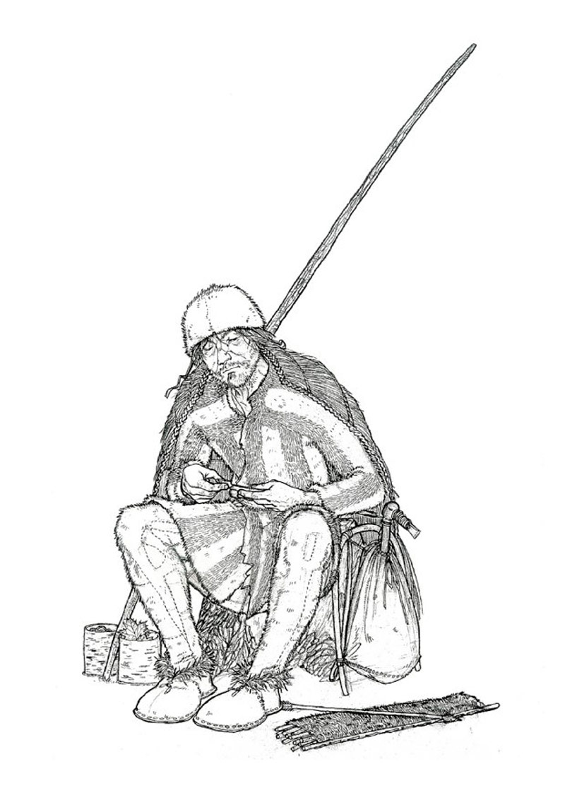 Ötzi - Sara Welponer Ötzi drawing
