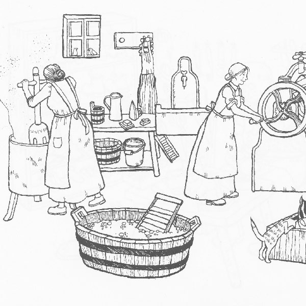 Wäsche Illustration, archaëa