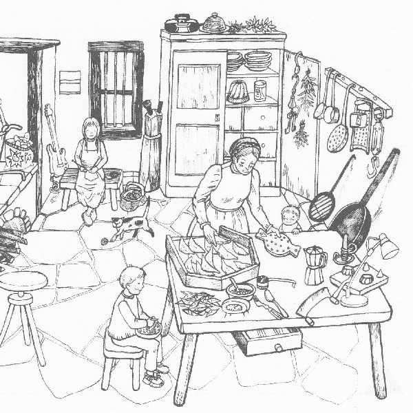 Bauernküche IllustrationSara Welponer
